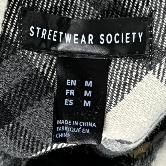 Streetwear Society Men's Plaid Flannel Medium Jacket - Picture 2 of 8